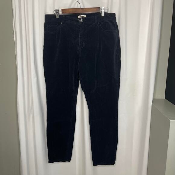 EV1 jeans black pants women's 14 velvet 5 pocket blue jean styling stretchy - Picture 11 of 14